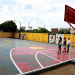 Reconstrucción de parque en barrio Pantasma