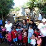 Inauguración de obra del drenaje pluvial en el barrio Milagro de Dios