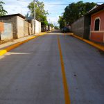 Mejoramiento vial en el barrio Carlos Núñez del distrito 7