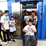 Inauguración de ascensores en puente peatonal del Paso a Desnivel Barricada de la Esperanza