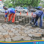Cuadrillas de la Comuna y el MTI rehabilitan vías en los Distritos IV y V