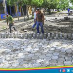 Población contenta con reparación de calles adoquinadas