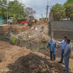 Inicia construcción de caja puente en el barrio San Judas