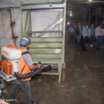 Trabajadores de la Comuna Capitalina desinfectan mercado Roberto Huembes