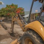 Autoridades supervisan obras de drenaje sanitario en Villa Guadalupe