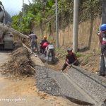 Mejoramiento vial en la Comarca San Isidro de la Cruz Verde lleva 90 por ciento de avance