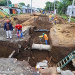 Avanza la construcción de obras de drenaje en la 25 Calle