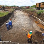 Inicia construcción y revestimiento de cauce en Sector Monte Nebo