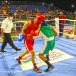 Aficionados al boxeo disfrutan velada en el Paseo Xolotlán