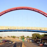 Puente peatonal del paso a desnivel de Rubenia