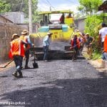 Avanza pavimentación de calles en el barrio Las Torres