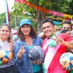 Familias del barrio Paula Corea celebran el embellecimiento del parque comunitario