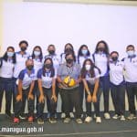 Autoridades de Managua presentan a los equipos que participarán en la Liga de Voleibol Femenino 2022