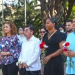 Autoridades de Managua colocan ofrenda floral al Príncipe de las Letras Castellanas