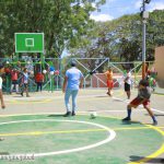 Niños del barrio San Judas ahora cuentan con parque y cancha deportiva remozada
