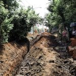 Comuna ejecuta obras de drenaje sanitario en la cuarta etapa del barrio Vista Xolotlán