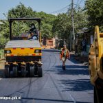 Alcaldesa de Managua visita Proyecto de Mejoramiento Vial en el Distrito I