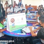 Estudiantes de primaria aprenden la importancia del medio ambiente en la Escuela Flotante del Lago Xolotlán