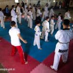 Niños y Jóvenes del gimnasio Roberto Huembes listos para el Taekwondo