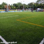Academias de fútbol de la capital inauguran obras de rehabilitación en canchas del parque Luis Alfonso Velásquez