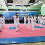 Autoridades municipales participan en ceremonia evaluativa de Karate